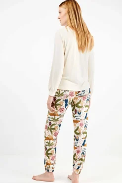 Conjunto pijama Frida Kahlo en punto all-over