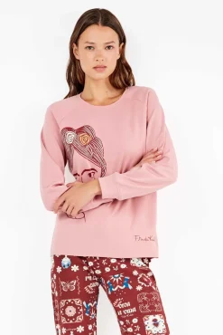 Conjunto pijama Frida Kahlo punto interlock
