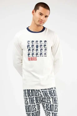 Conjunto pijama hombre The Beatles en punto interlock
