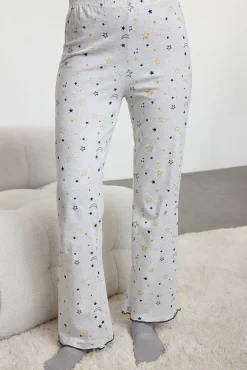 Conjunto pijama largo estrellas azul