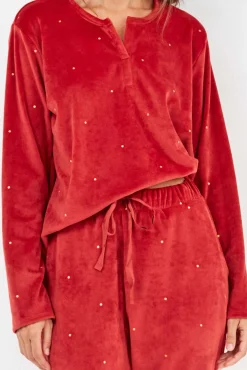 Conjunto pijama tejido polar elástico