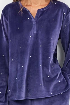 Conjunto pijama tejido polar elástico