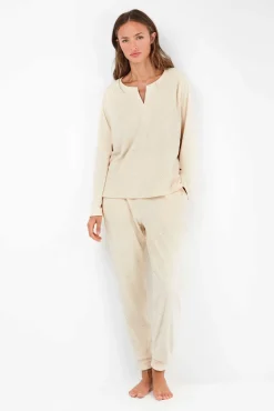 Conjunto pijama tejido polar elástico
