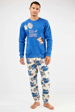Conjunto pijama Tom & Jerry en punto interlock
