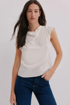 Constance. Blusa drapeada