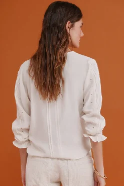 Covadonga. Blusa bordada