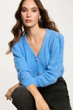 Cárdigan ajustado cuello en V