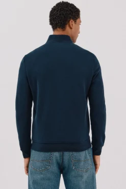 Cárdigan bomber tejido combinado