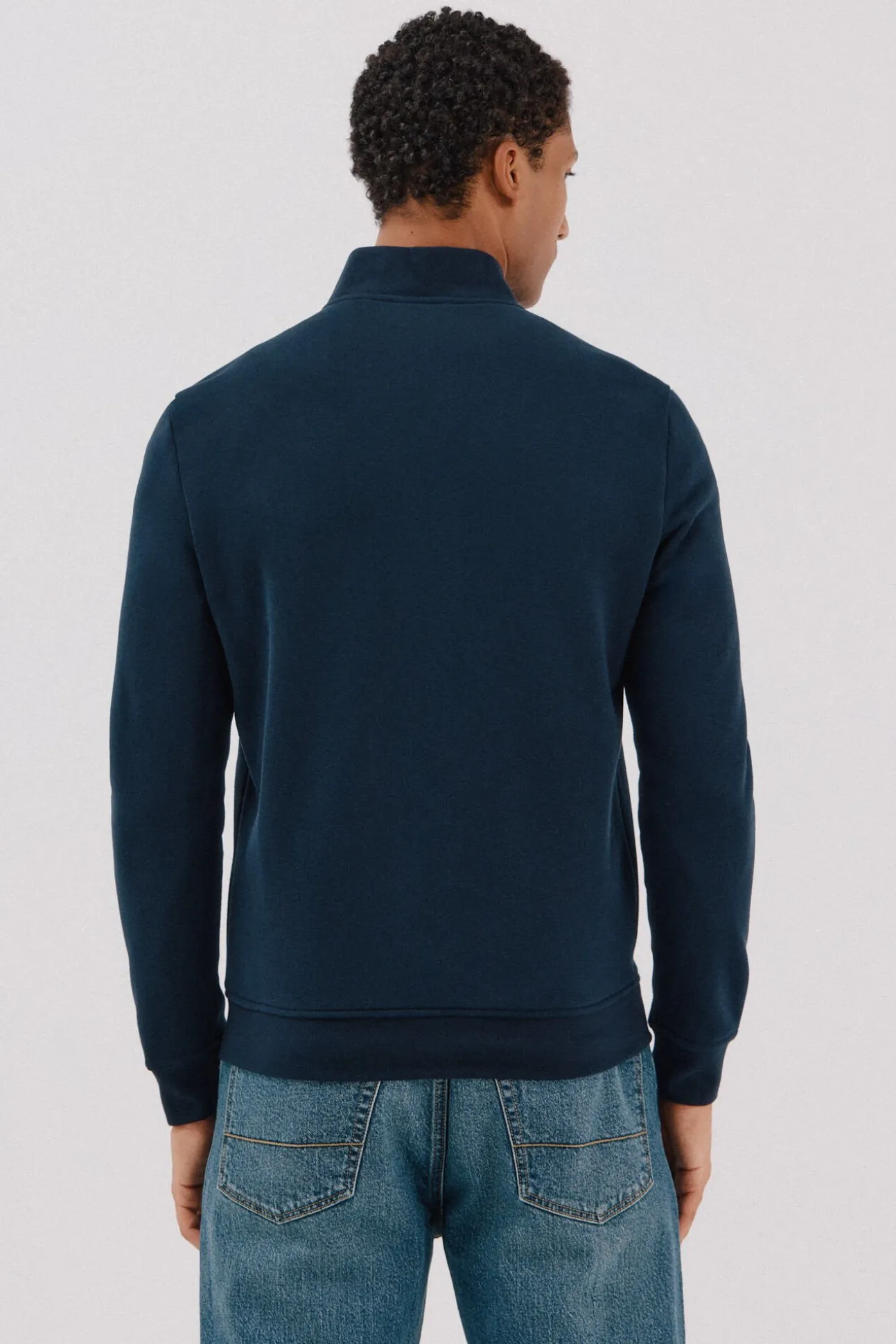 Cárdigan bomber tejido combinado