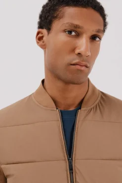 Cárdigan bomber tejido combinado