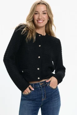 Cárdigan botones plateados