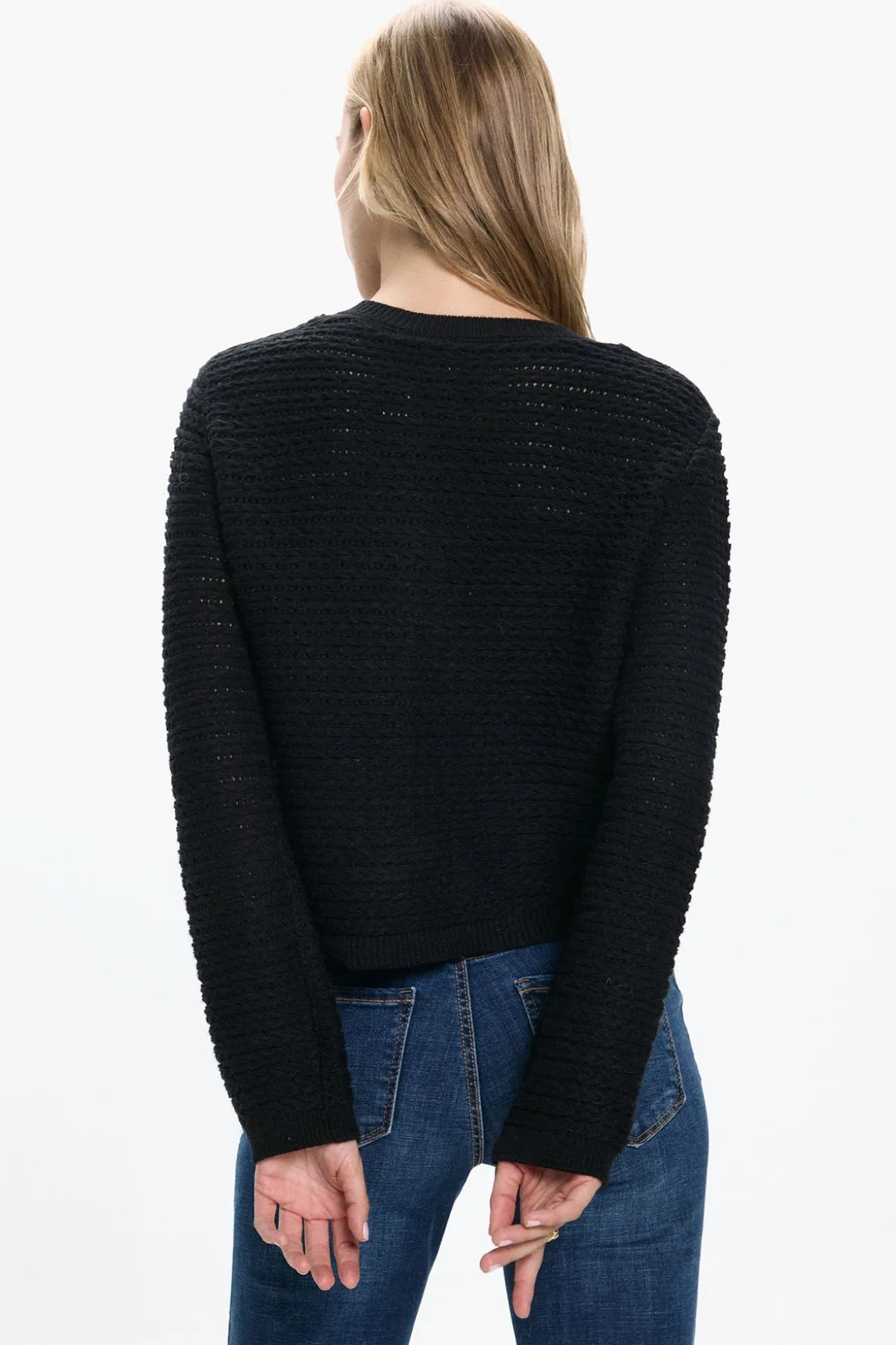 Cárdigan botones plateados