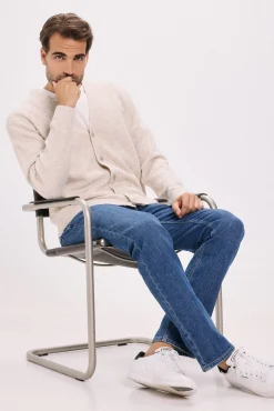 Cárdigan básico de punto liso