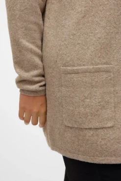 Cárdigan con capucha talla grande