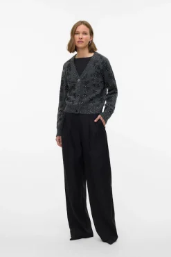 Cárdigan corto de manga larga