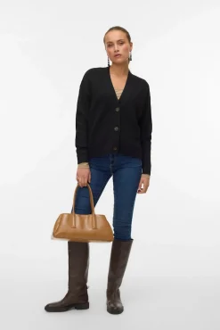 Cárdigan corto de manga larga