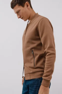 Cárdigan cuello bomber