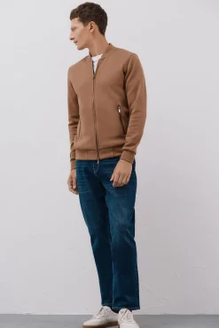 Cárdigan cuello bomber