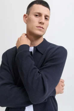 Cárdigan cuello polo