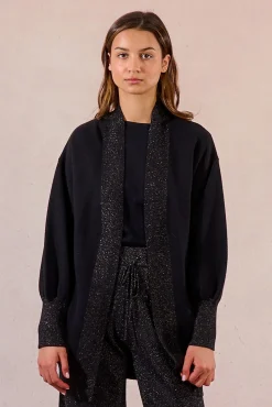 Cárdigan de manga larga abullonada