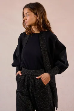 Cárdigan de manga larga abullonada