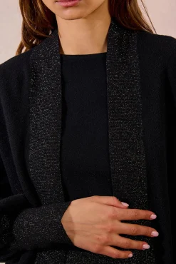 Cárdigan de manga larga abullonada