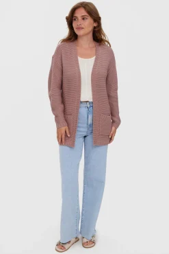 Cárdigan de mujer manga larga con botones