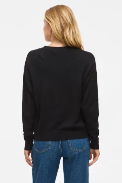 Cárdigan de punto abotonado con viscosa