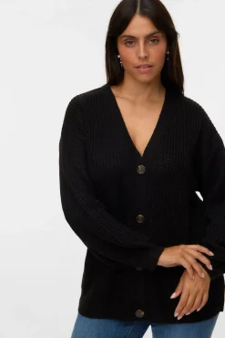 Cárdigan de punto frío talla grande