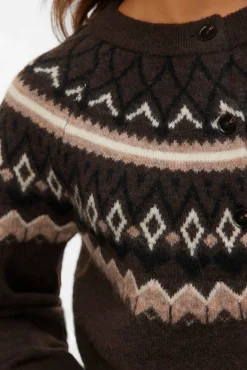 Cárdigan de punto greca