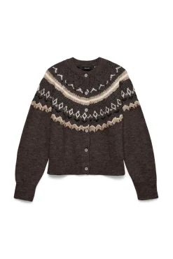 Cárdigan de punto greca