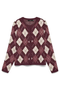Cárdigan de punto rombos