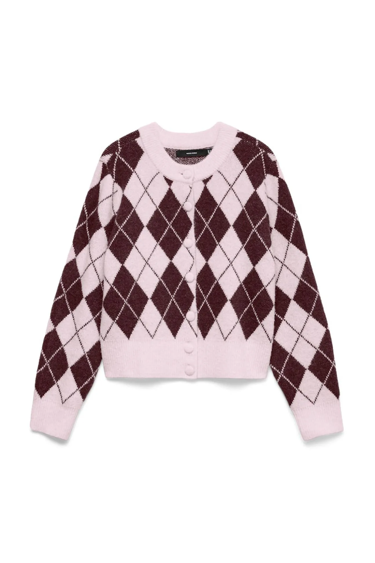 Cárdigan estampado rombos