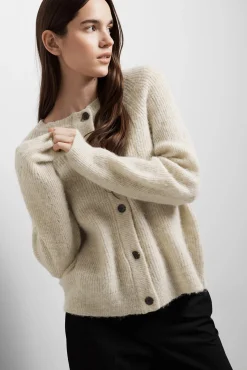 Cárdigan lana y alpaca.