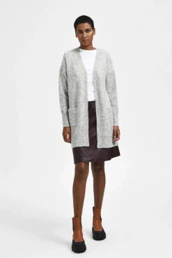 Cárdigan largo de alpaca