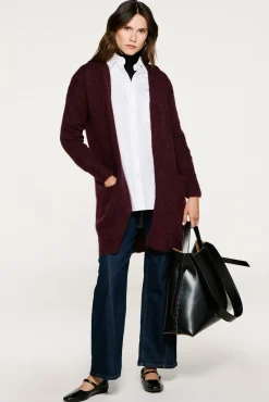 Cárdigan largo de alpaca