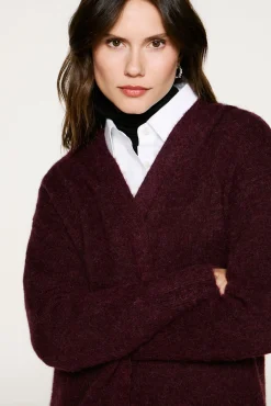 Cárdigan largo de alpaca