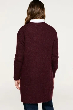 Cárdigan largo de alpaca