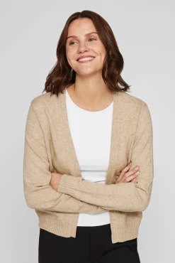 Cárdigan largo de punto con viscosa