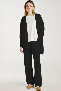 Cárdigan largo de punto con viscosa