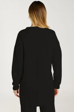 Cárdigan largo de punto con viscosa