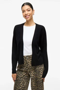 Cárdigan largo de punto con viscosa