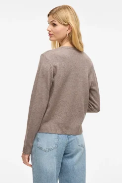 Cárdigan largo de punto con viscosa