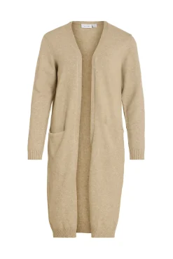 Cárdigan largo de punto con viscosa