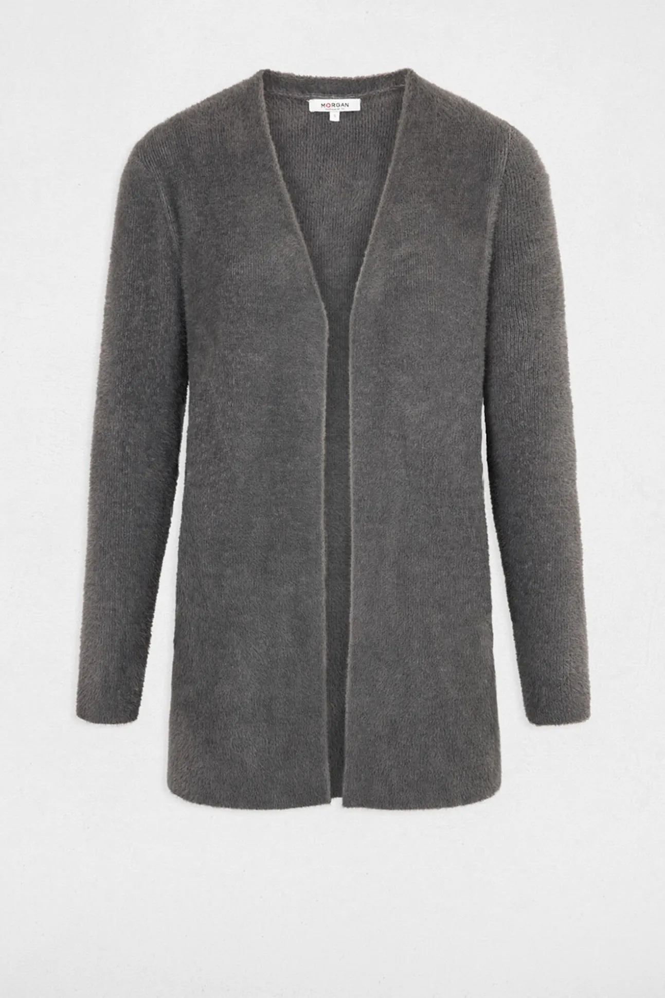 Cárdigan largo punto aterciopelado