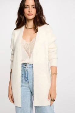 Cárdigan largo punto aterciopelado