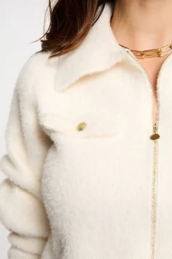 Cárdigan manga larga cuello de solapa