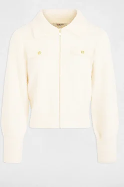 Cárdigan manga larga cuello de solapa