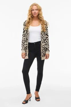 Cárdigan midi estampado de viscosa