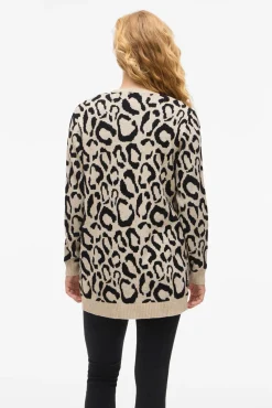 Cárdigan midi estampado de viscosa